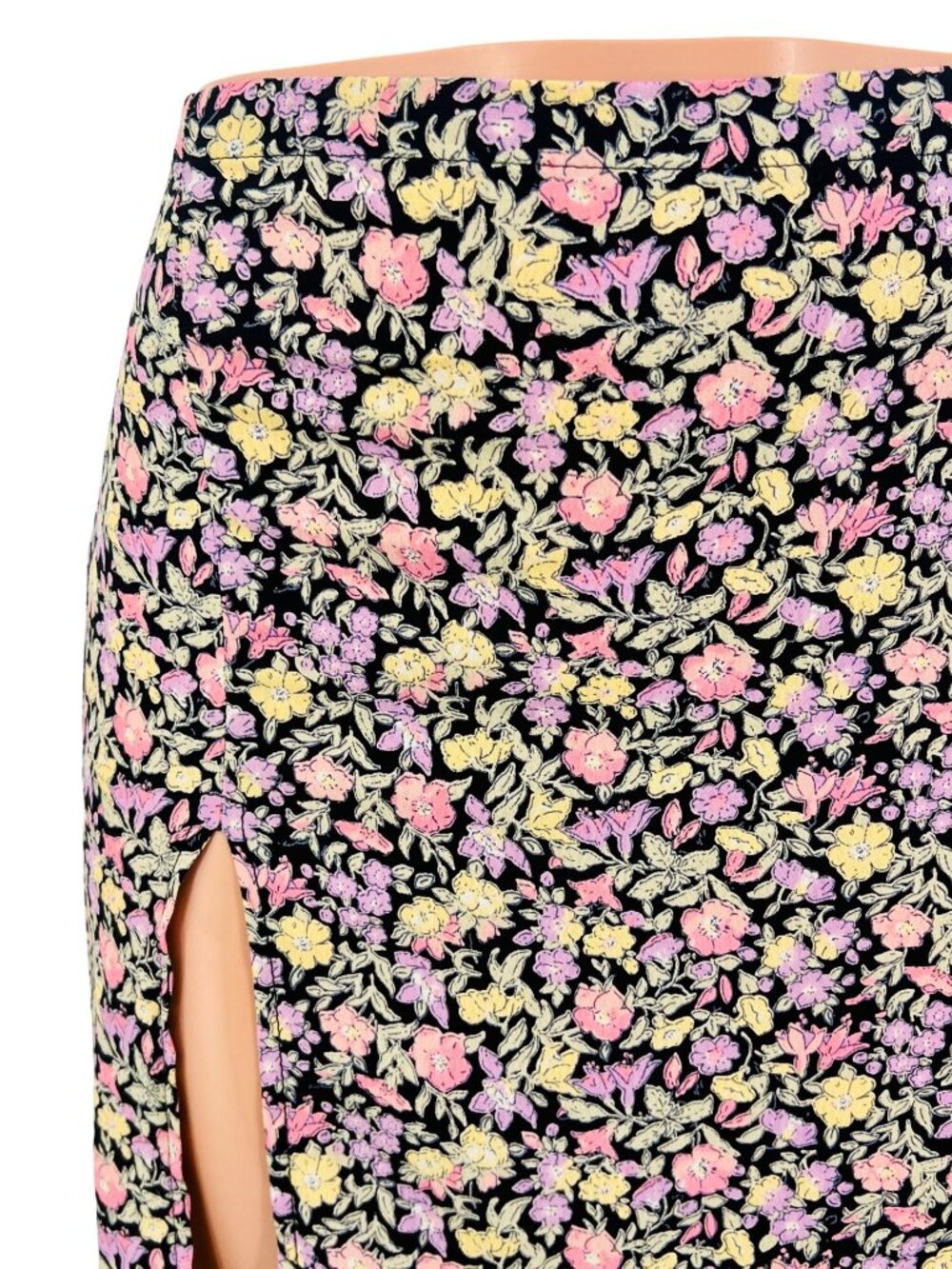 Brandy Melville Floral Double Slit Maxi Skirt S | Boho Cottagecore Y2K John Galt - Picture 3 of 16